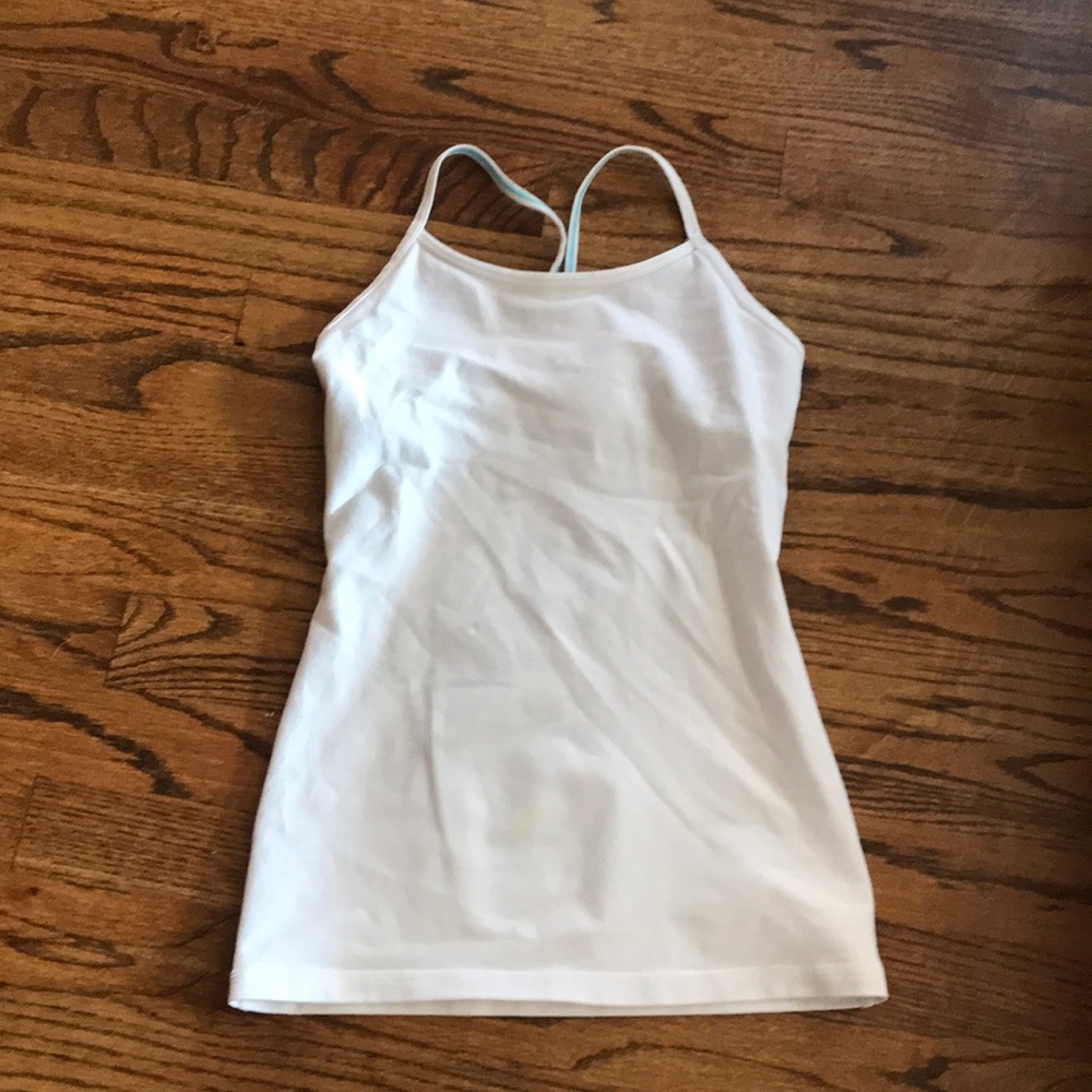 white ivviva tank with built in bra